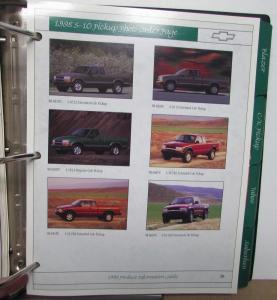 1998 Chevrolet Product Info Guide Camaro Monte Carlo S10 Corvette C/K Blazer