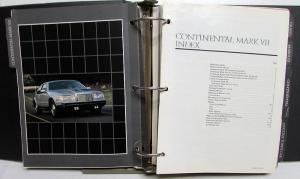 1984 Lincoln Mercury Album Continental Mark VII Grand Marquis Capri Town Car