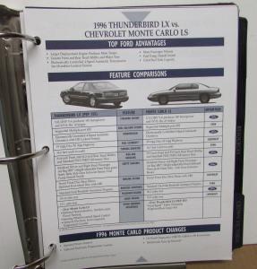 1996 Ford Source Book Dealer Album Mustang Tbird Escort Contour Probe Taurus