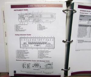 1991 Lincoln Mercury ProductPortfolio Town Car Mark VII Continental Capri Cougar