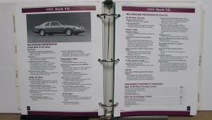 1991 Lincoln Mercury ProductPortfolio Town Car Mark VII Continental Capri Cougar