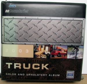 2003 Ford Truck Color & Upholstery Album F-Series E-Series Ranger Super Duty
