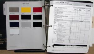 2003 Ford Truck Color & Upholstery Album F-Series E-Series Ranger Super Duty