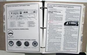 1978 Lincoln Product Facts Dealer Book Album Mark V Continental Versailles
