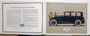 1927 Studebaker Standard Six Custom Sedan Dealer Sales Brochure Folder Original