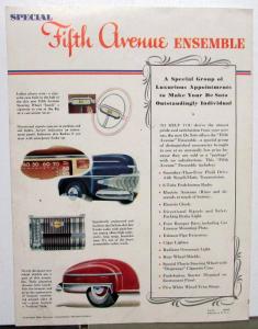 1942 De Soto Dealer Brochure Personalized Interiors & Fifth Avenue Ensemble