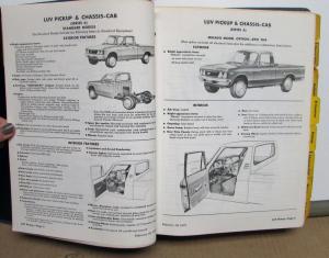 1977 Chevrolet Trucks Dealer Album Data Book Lt Duty LUV El Camino PickUp Blazer
