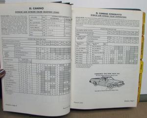 1977 Chevrolet Trucks Dealer Album Data Book Lt Duty LUV El Camino PickUp Blazer