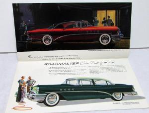 1955 Buick Roadmaster 70 Super 50 Century 60 Special 40 XL Sales Brochure Orig