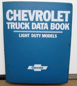 1979 Chevrolet Trucks Data Book Light Duty LUV El Camino PickUp Blazer