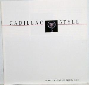 1989 Cadillac Allante Fleetwood DeVille Eldorado Seville Brougham Sales Brochure