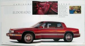 1989 Cadillac Allante Fleetwood DeVille Eldorado Seville Brougham Sales Brochure