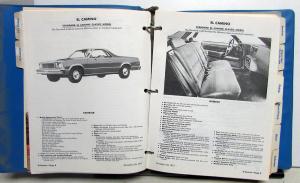 1978 Chevrolet Trucks Data Book Light Duty LUV El Camino PickUp Blazer