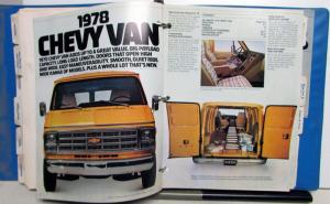 1978 Chevrolet Trucks Data Book Light Duty LUV El Camino PickUp Blazer