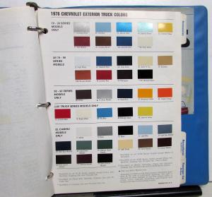 1978 Chevrolet Trucks Data Book Light Duty LUV El Camino PickUp Blazer