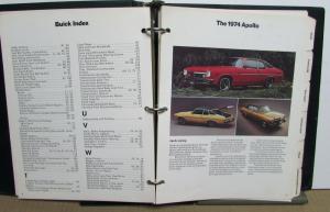 1974 Buick Opel Dealer Product Selling Guide Data Book Album GS Riviera Regal