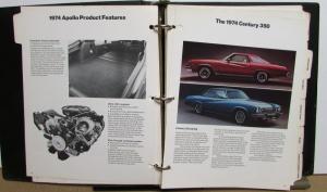 1974 Buick Opel Dealer Product Selling Guide Data Book Album GS Riviera Regal