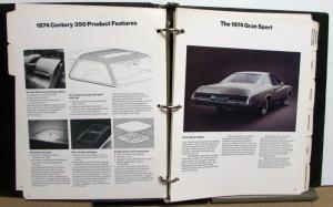 1974 Buick Opel Dealer Product Selling Guide Data Book Album GS Riviera Regal