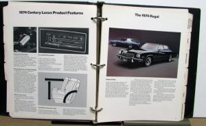 1974 Buick Opel Dealer Product Selling Guide Data Book Album GS Riviera Regal