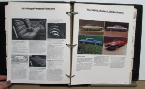 1974 Buick Opel Dealer Product Selling Guide Data Book Album GS Riviera Regal