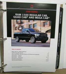 2008 Chrysler Jeep Dodge Product Guide Viper Charger 300CSRT8 Avenger Ram Pickup