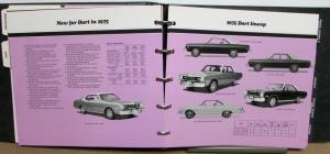 1975 Dodge Car & Truck Data Book Dart Charger Truck Ramcharger