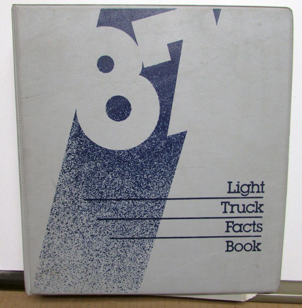 1987 Ford Light Truck Facts Book Ranger Econoline Bronco II F-Series C/K