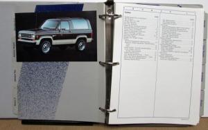 1987 Ford Light Truck Facts Book Ranger Econoline Bronco II F-Series C/K