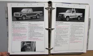 1987 Ford Light Truck Facts Book Ranger Econoline Bronco II F-Series C/K