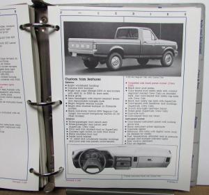 1987 Ford Light Truck Facts Book Ranger Econoline Bronco II F-Series C/K