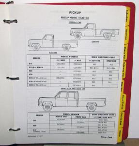 1978 Chevrolet Truck Data Book LUV El Camino Pickup Blazer C/K