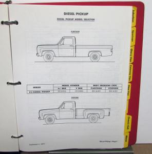 1978 Chevrolet Truck Data Book LUV El Camino Pickup Blazer C/K
