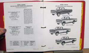 1978 Chevrolet Truck Data Book LUV El Camino Pickup Blazer C/K