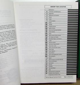 1998 Chrysler Cirrus Dodge Stratus Plymouth Breeze Service Shop Repair Manual