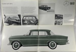 1963 Mercedes-Benz 190D Sales Brochure Large Folder P2233/3