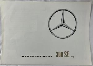 1963 Mercedes-Benz Model 300 SE Long Sales Brochure