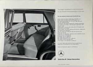 1963 Mercedes-Benz Model 300 SE Long Sales Brochure