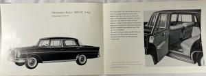 1963 Mercedes-Benz Model 300 SE Long Sales Brochure