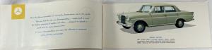 1963 Mercedes-Benz Passenger Cars Sales Brochure - 190 220 230 300