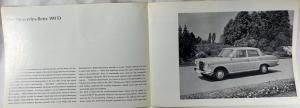 1963 Mercedes-Benz 190D Sales Brochure Large Folder with Spec Data Sheet P2233/4