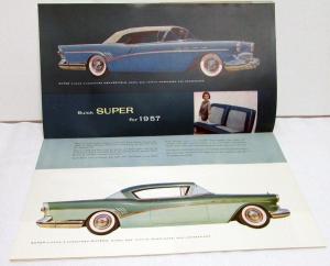 1957 Buick Roadmaster Century Caballero Super Special Full Line Sales Brochure