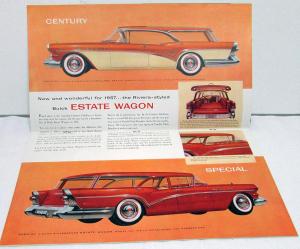 1957 Buick Roadmaster Century Caballero Super Special Full Line Sales Brochure