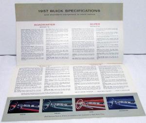 1957 Buick Roadmaster Century Caballero Super Special Full Line Sales Brochure