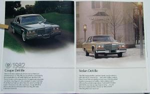 1982 Cadillac DeVille Eldorado Fleetwood Seville Sales Brochure Original