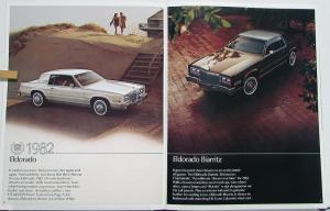 1982 Cadillac DeVille Eldorado Fleetwood Seville Sales Brochure Original