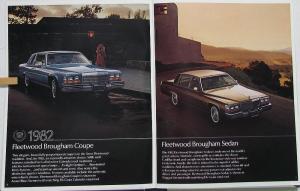 1982 Cadillac DeVille Eldorado Fleetwood Seville Sales Brochure Original