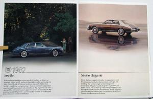 1982 Cadillac DeVille Eldorado Fleetwood Seville Sales Brochure Original