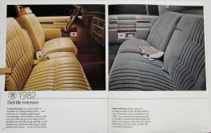 1982 Cadillac DeVille Eldorado Fleetwood Seville Sales Brochure Original