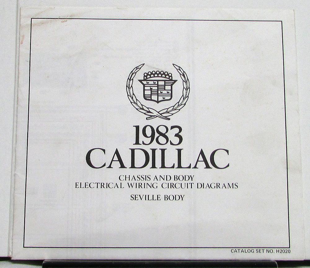 1983 Cadillac Chassis Body Wiring Circuit Diagrams Seville Body Original