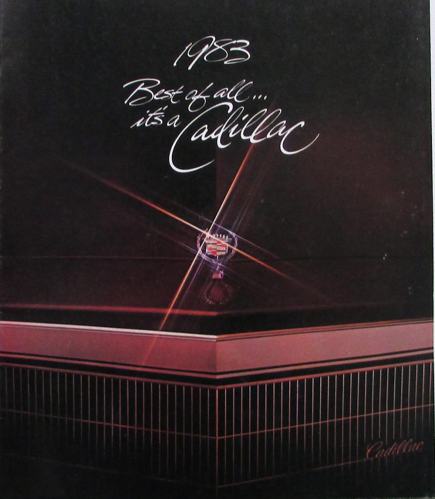 1983 Cadillac Seville Eldorado Fleetwood Brougham DeVille Sales Brochure MAILER